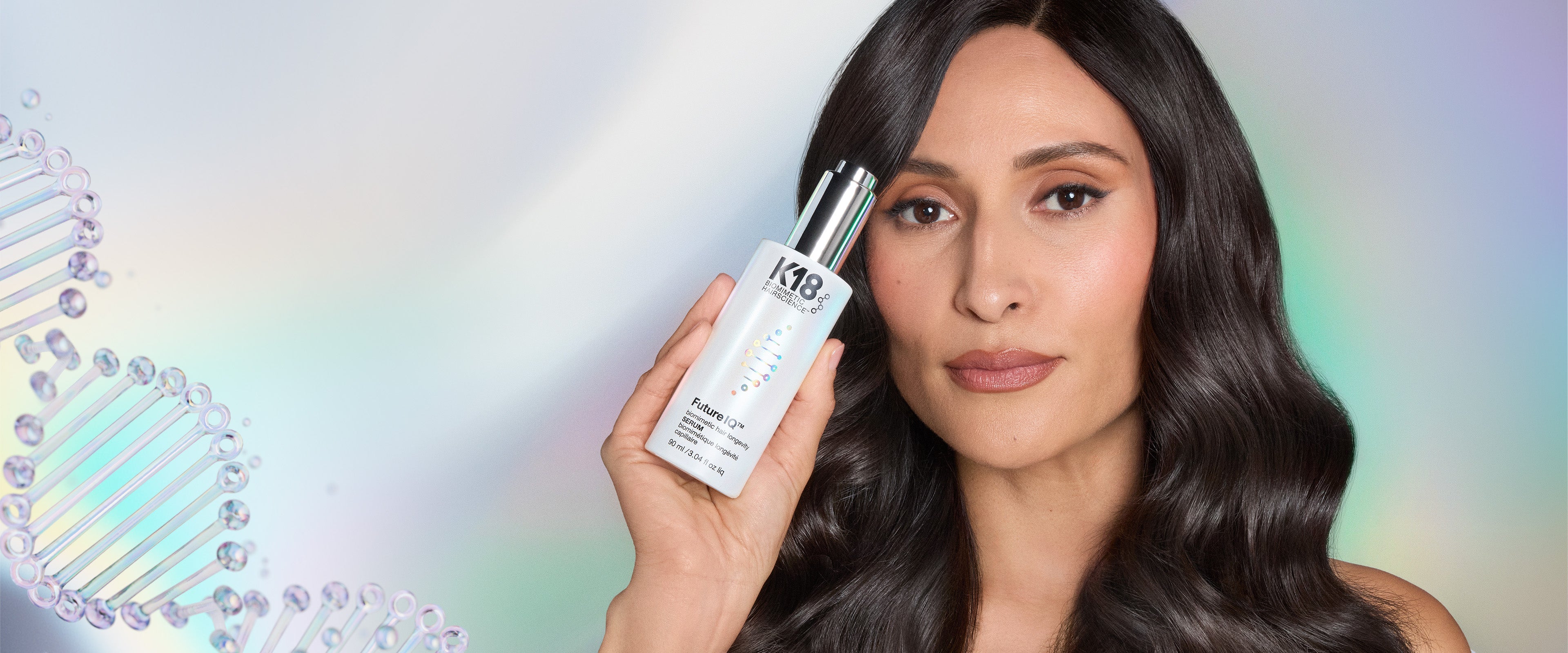 introducing FutureIQ™ biomimetic hair longevity serum