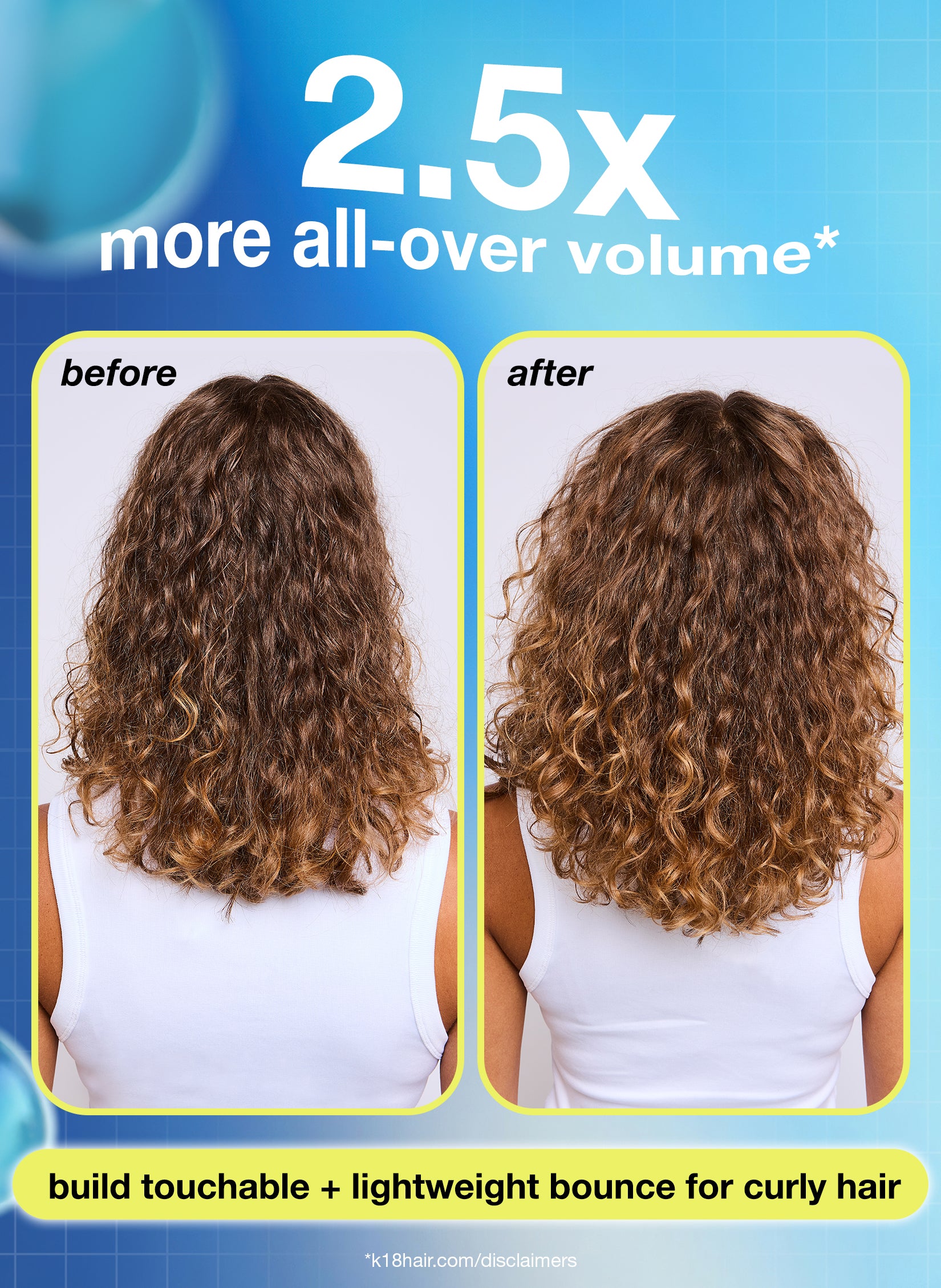 2.5x more all-over volume