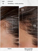 Before and after comparison of hair care product on scalp with less gray and more hair growth.