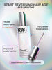 K18 hair care product with text on a gradient background