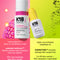 K18 HeatBounce heat protectant and oil on a colorful background with text highlighting features.
