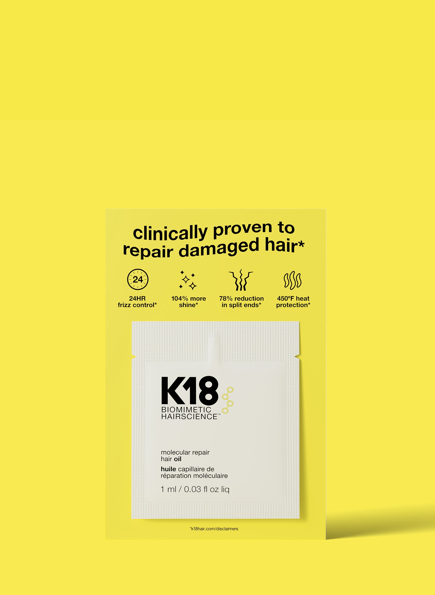 hair oil sample
