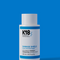 A bottle of DAMAGE SHIELD protective shampoo by K18, with a white and blue label, indicating the size of 8.5 fl oz.